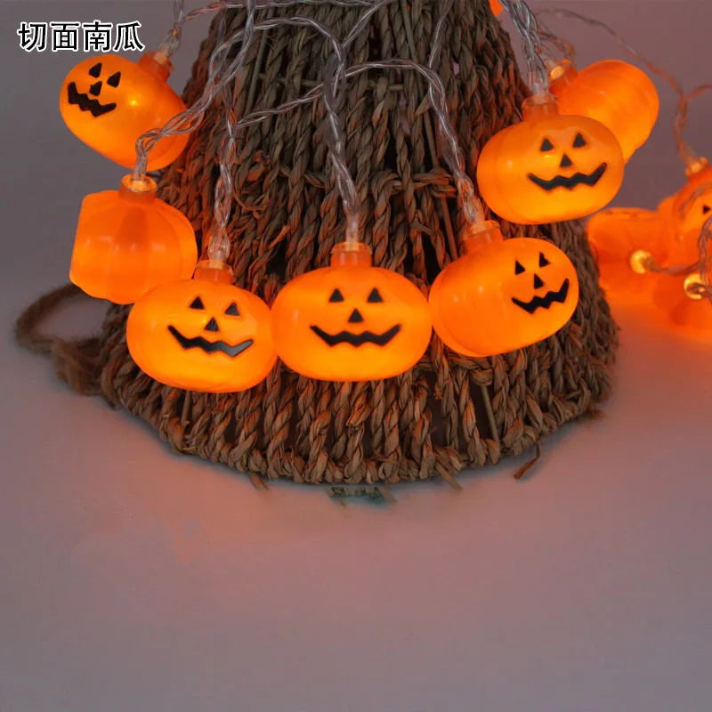 Halloween LED String Lights – Pumpkin, Spider & Skull