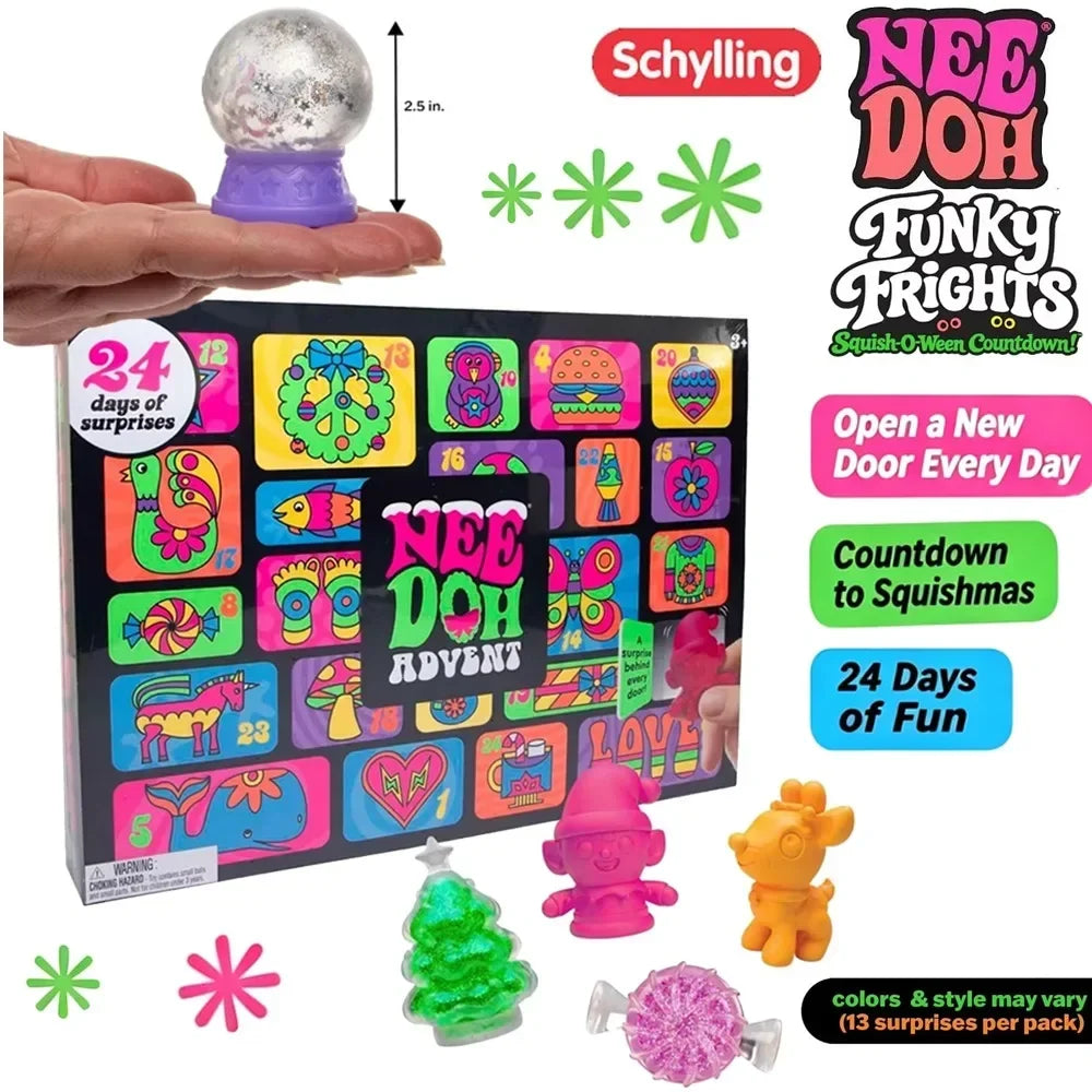NeeDoh Christmas Advent Calendar – 24 Squishy Surprises for Kids