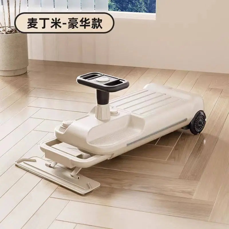 Kids’ Electric Wiggle Car – Ride-On Twister Scooter with Cleaning Attachment