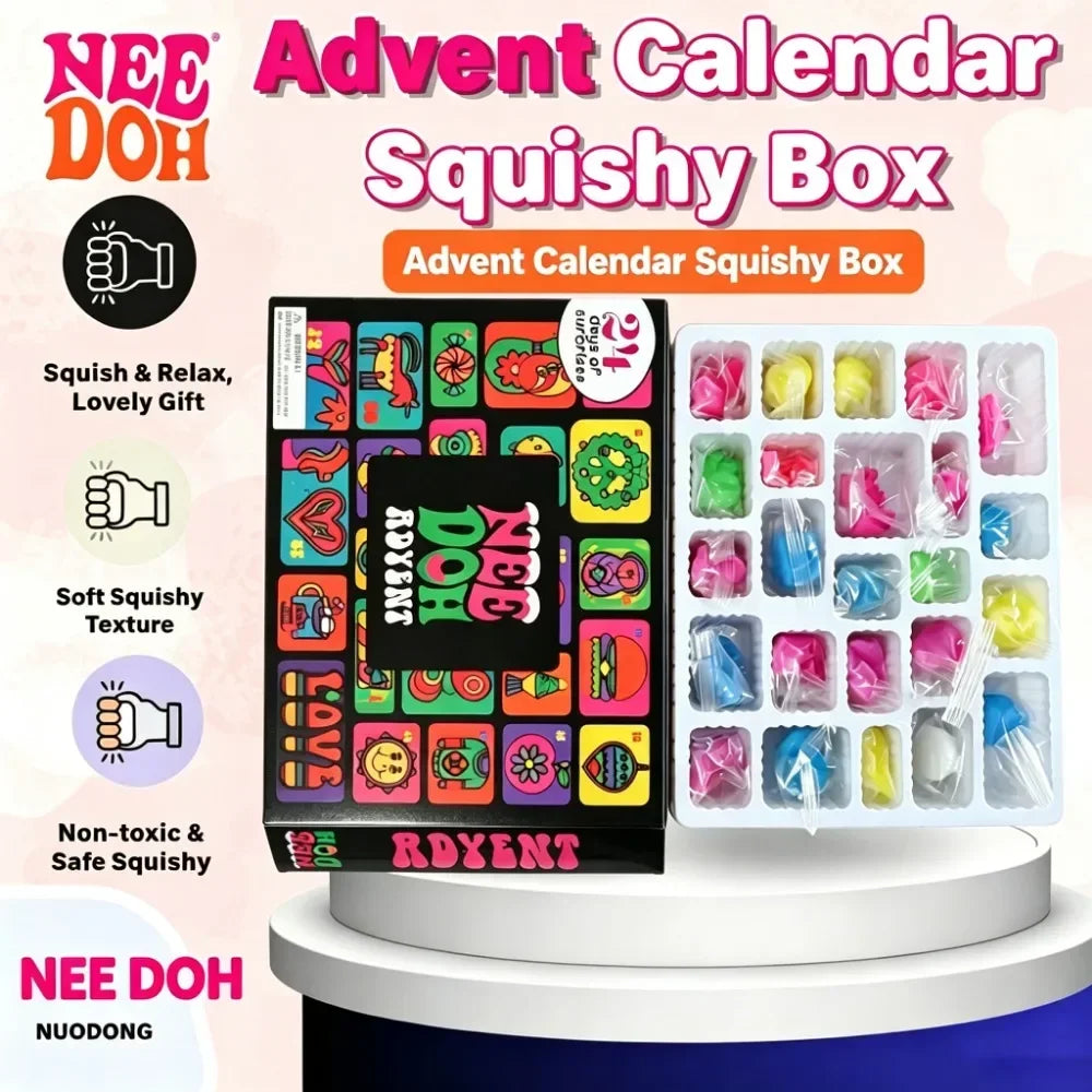 NeeDoh Christmas Advent Calendar – 24 Squishy Surprises for Kids