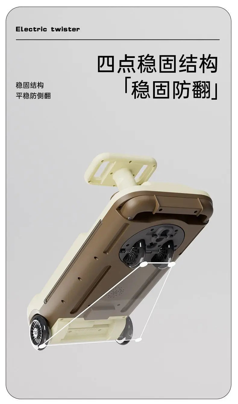 Kids’ Electric Wiggle Car – Ride-On Twister Scooter with Cleaning Attachment