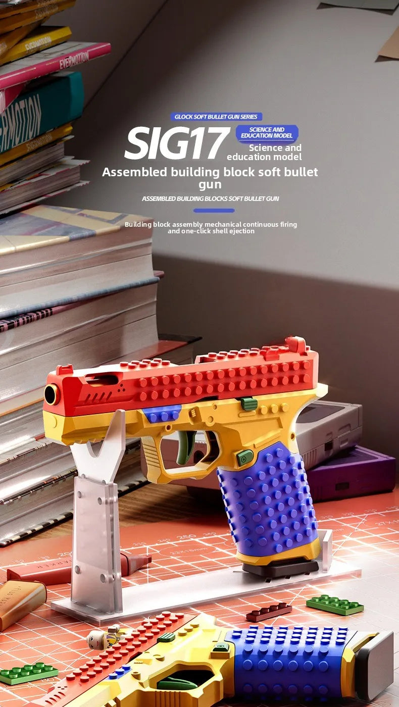 Building Block Toy Blaster – Build, Play & Aim