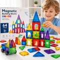 Blocs de construction magnétiques – 64 pièces STEAM