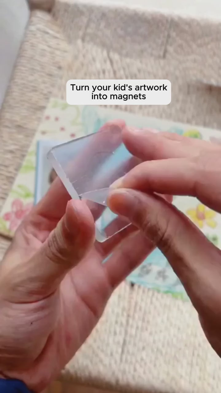 Transparent Acrylic DIY Photo Refrigerator Magnets 20 Pieces