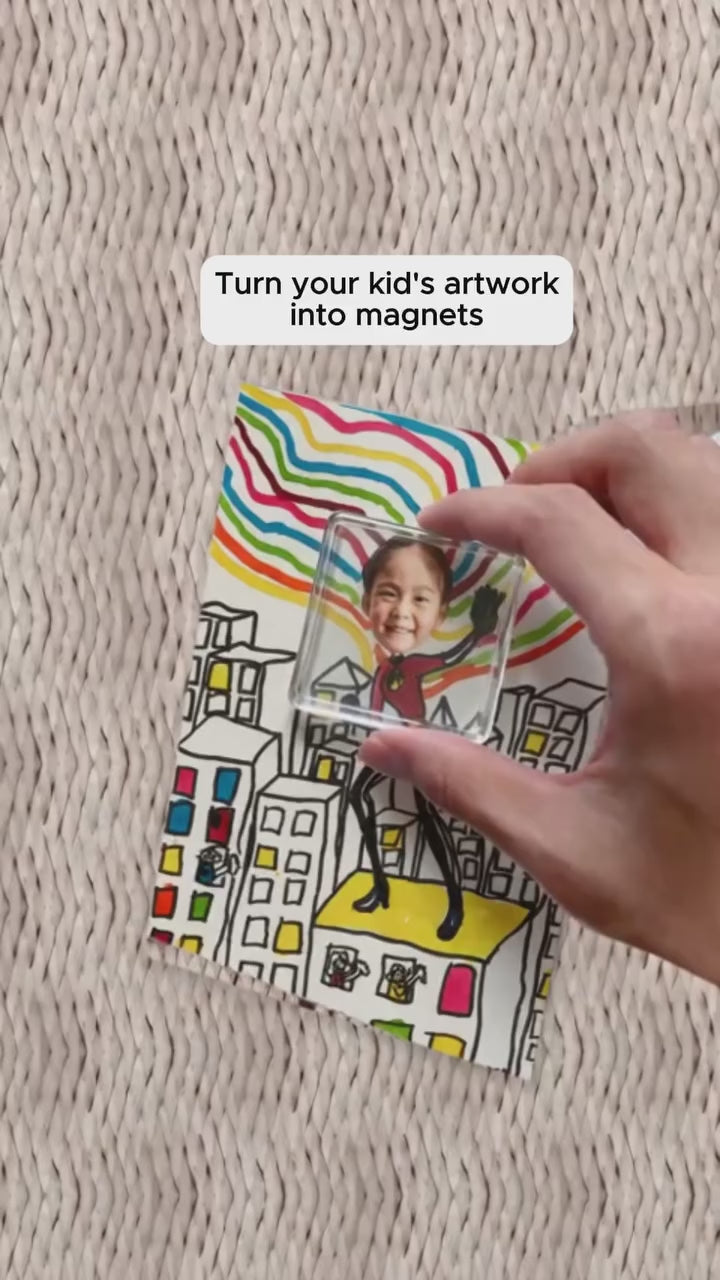 Transparent Acrylic DIY Photo Refrigerator Magnets 20 Pieces