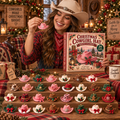 Christmas Cowgirl Hat Advent Calendar – 24 Acrylic  24-Days